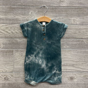 Bamboo Shorty Romper Cuffed Tie Dye