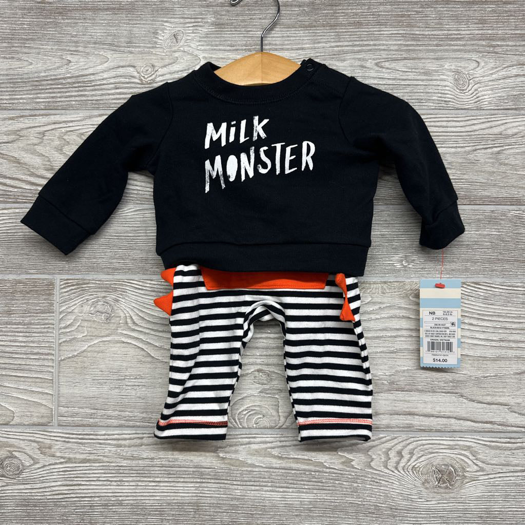 NEW Crewneck & Harem Pants Milk Monster Stripes