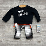 NEW Crewneck & Harem Pants Milk Monster Stripes
