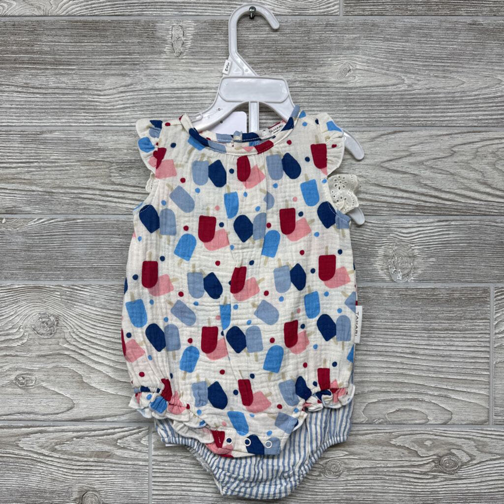 NEW 2 Pk Muslin Rompers & Headband