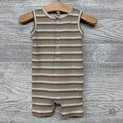 Ribbed Shorty Romper Stripes
