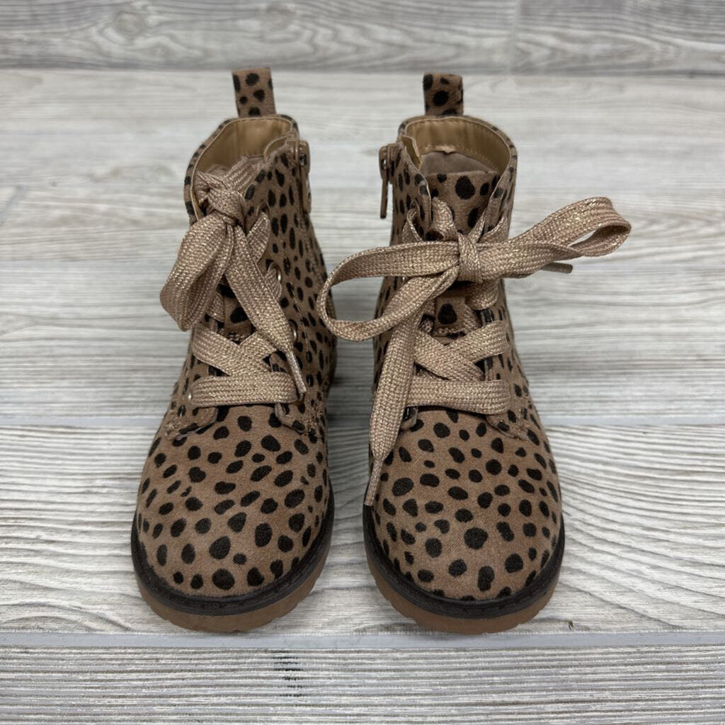 Side Zip Boots Animal Print