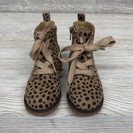 Side Zip Boots Animal Print