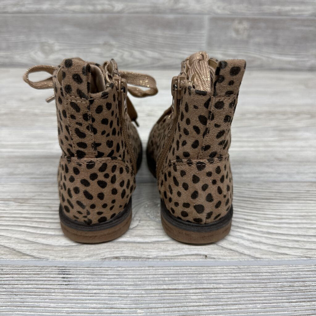 Side Zip Boots Animal Print