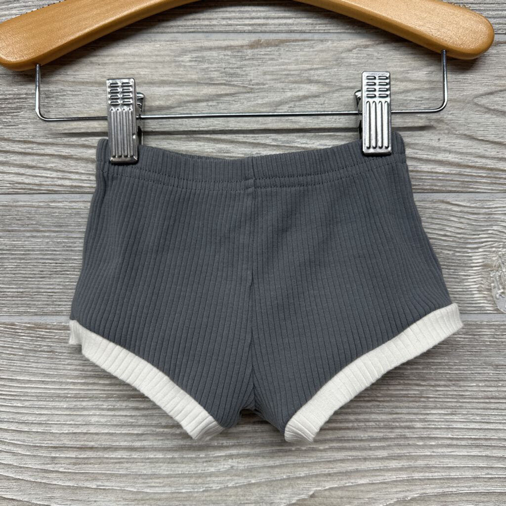 2 Pc Ribbed Shirt & Shorts