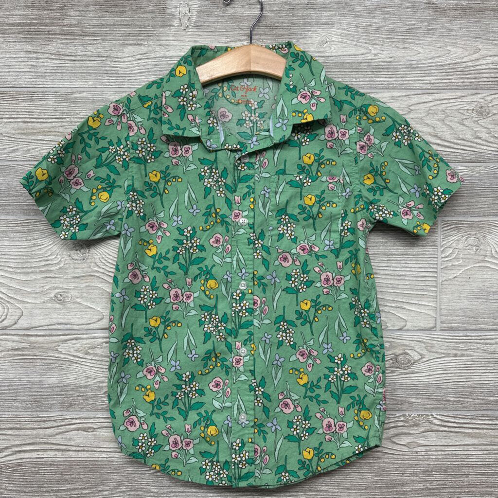 SS Button Up Shirt Flowers