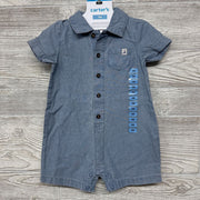 NEW Chambray Polo Shorty Romper