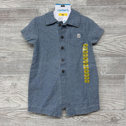 NEW Chambray Polo Shorty Romper