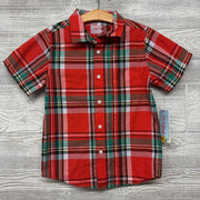 NEW SS Plaid Button Up Shirt