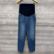 NEW Distressed 90s Straight Cross Panel Jeans