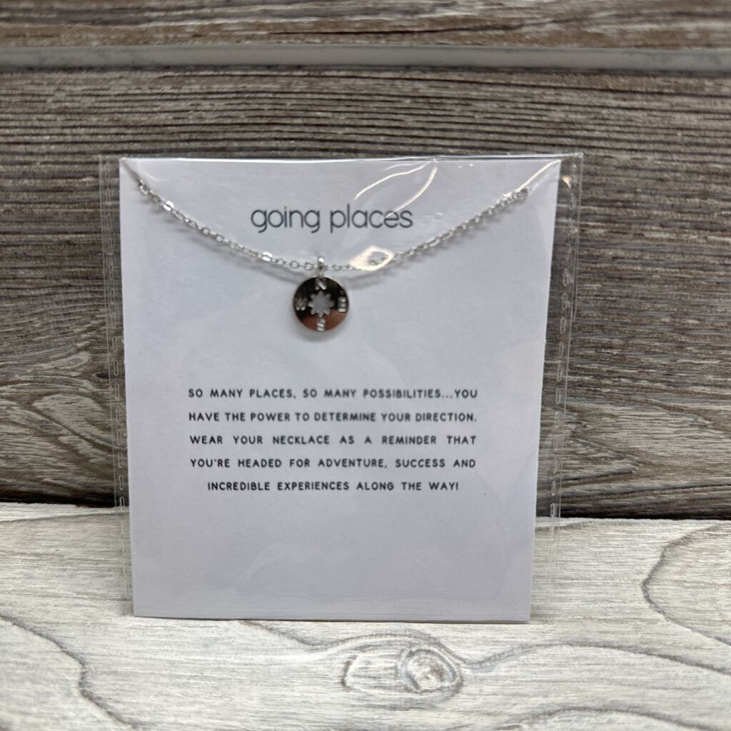 NEW Message Necklace Going Places