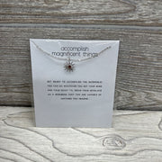 NEW Message Necklace Accomplish Magnificent Things