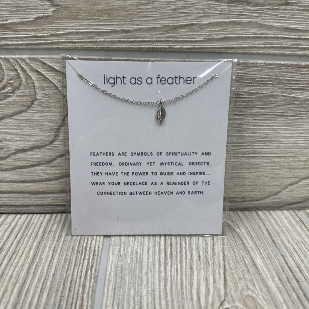 NEW Message Necklace Light As A Feather