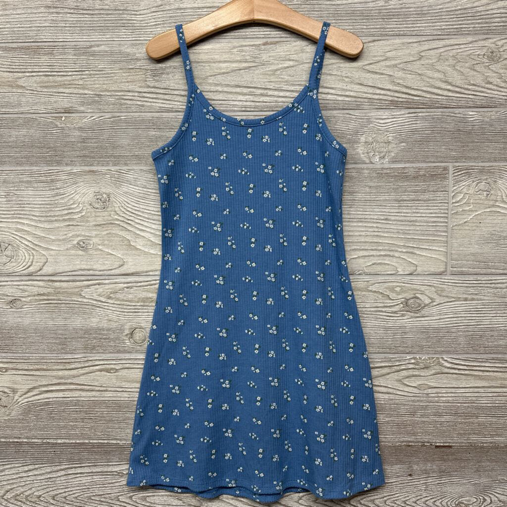 Ribbed Tank Dress Flowers