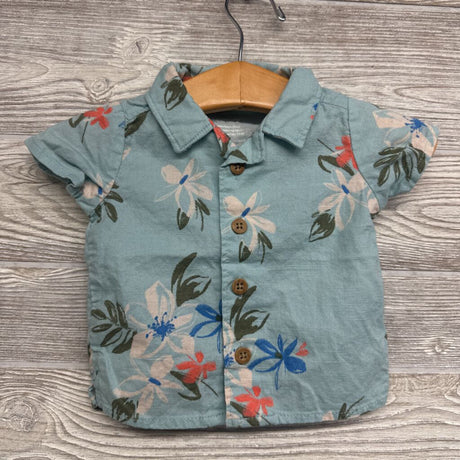 Button Up Shirt & Hat Flowers