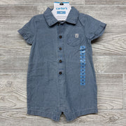 NEW Chambray Polo Shorty Romper