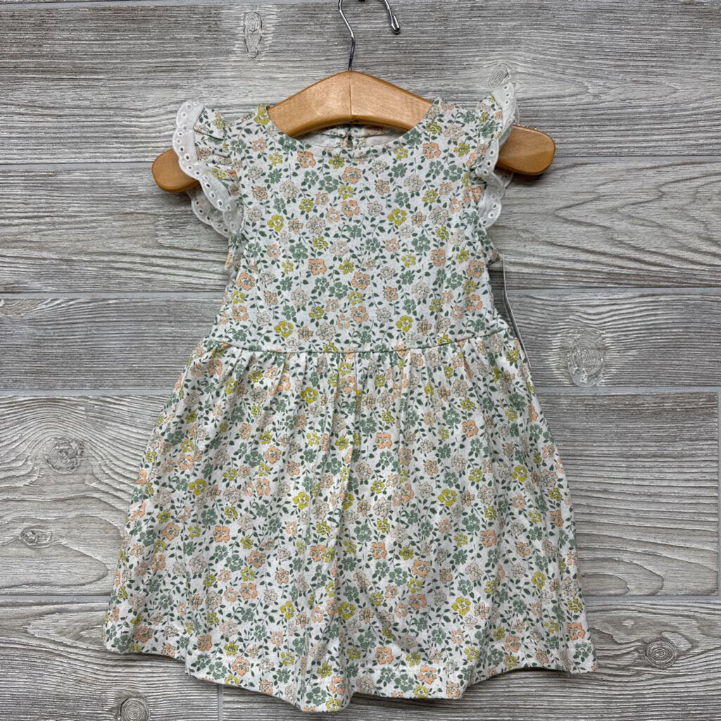 NEW Tank Dress & Bloomers Flowers Eyelet Sleeves