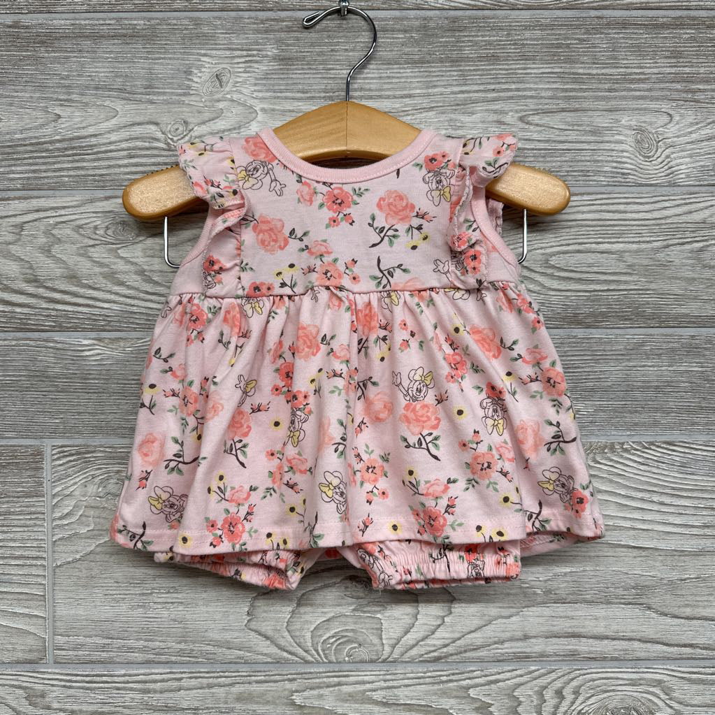 Dress & Bloomers Flowers & Minnie Mouse