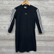 Ls Ribbed Dress Side Stripes