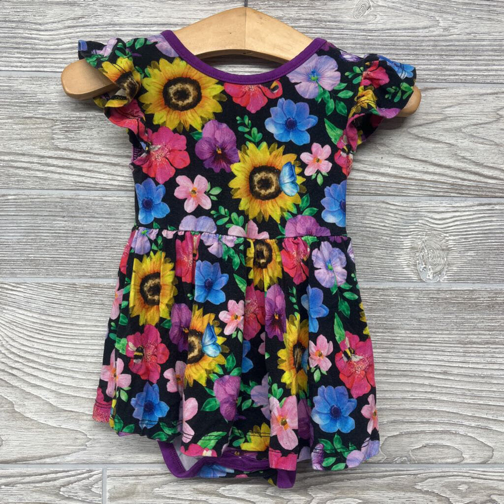 Bamboo Twirl Dress Flowers