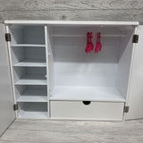 Wooden Doll Wardrobe