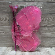 NEW Glitter Butterfly Wings, Headband & Wand