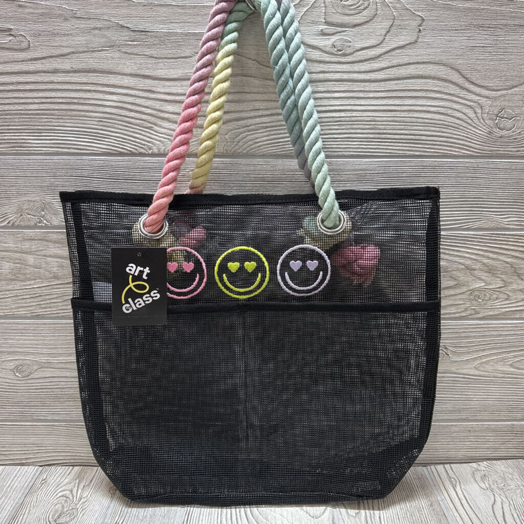 NEW Mesh Bag Smiley Faces