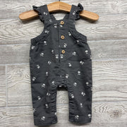 Knit Overalls Flowers Flutter Straps