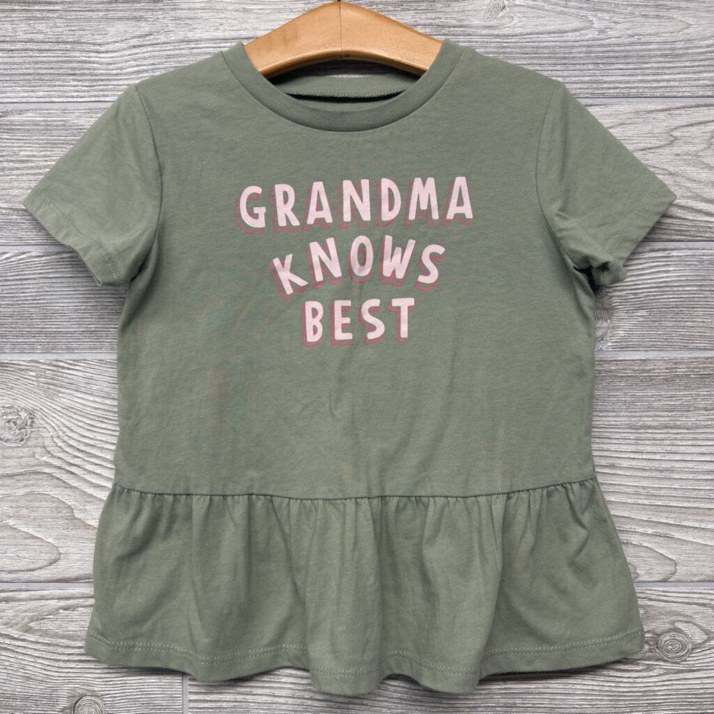 Peplum Shirt Grandma Knows Best