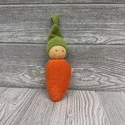 Organic Carrot Rattle Doll