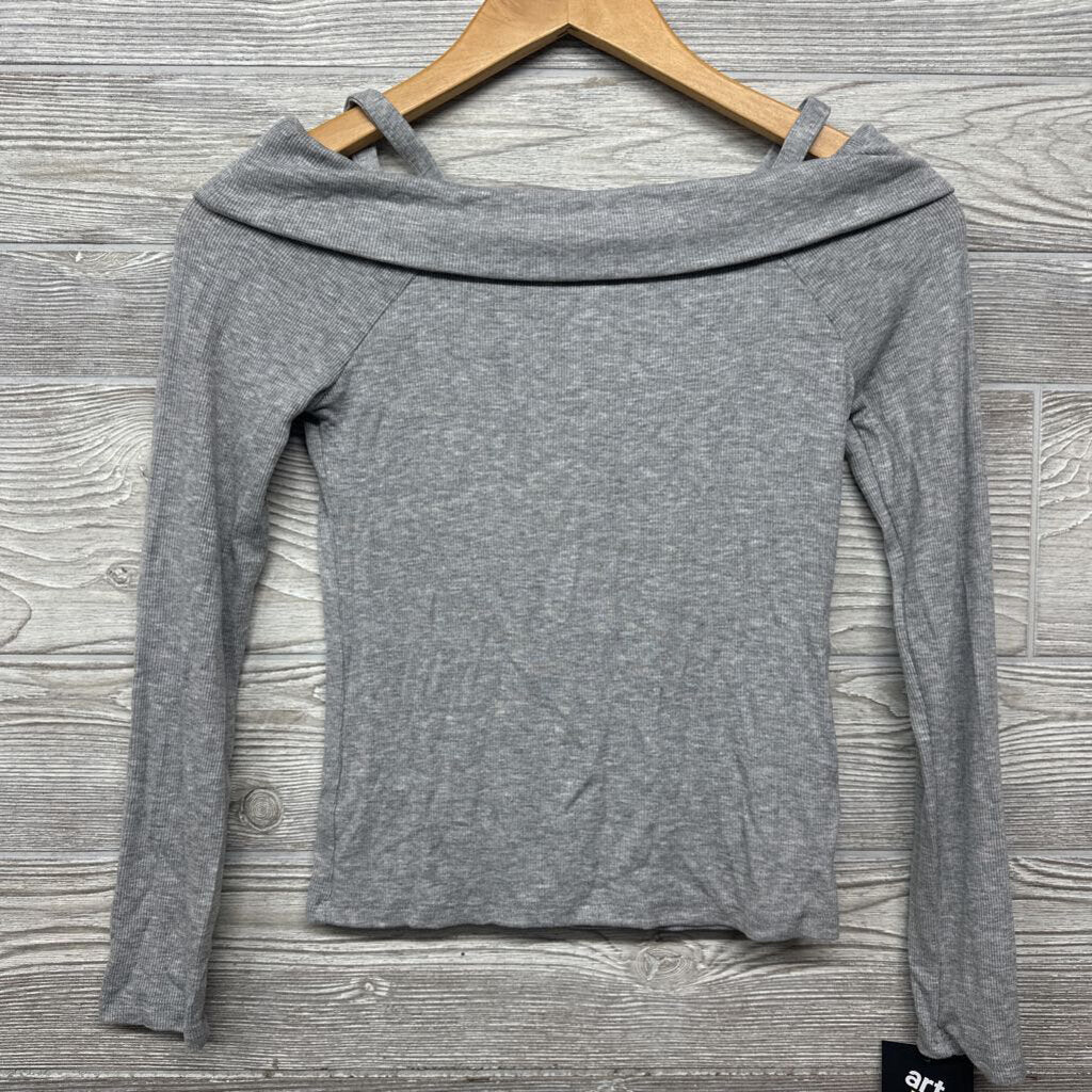 NEW Ribbed Cold Shoulder Shirt