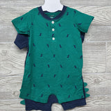 NEW 2 Pk Shorty Rompers Dinosaurs