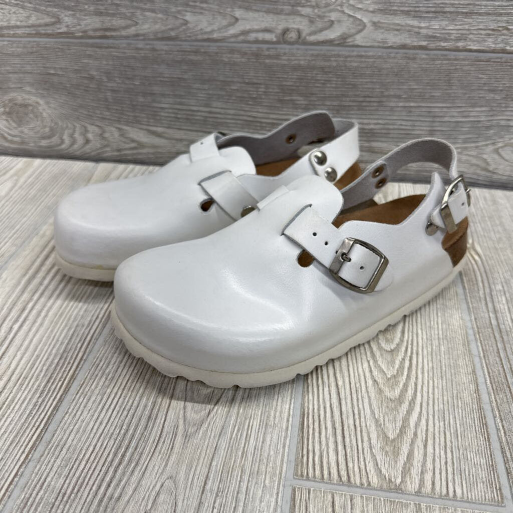 Leather Clog Shoes W/ Strap