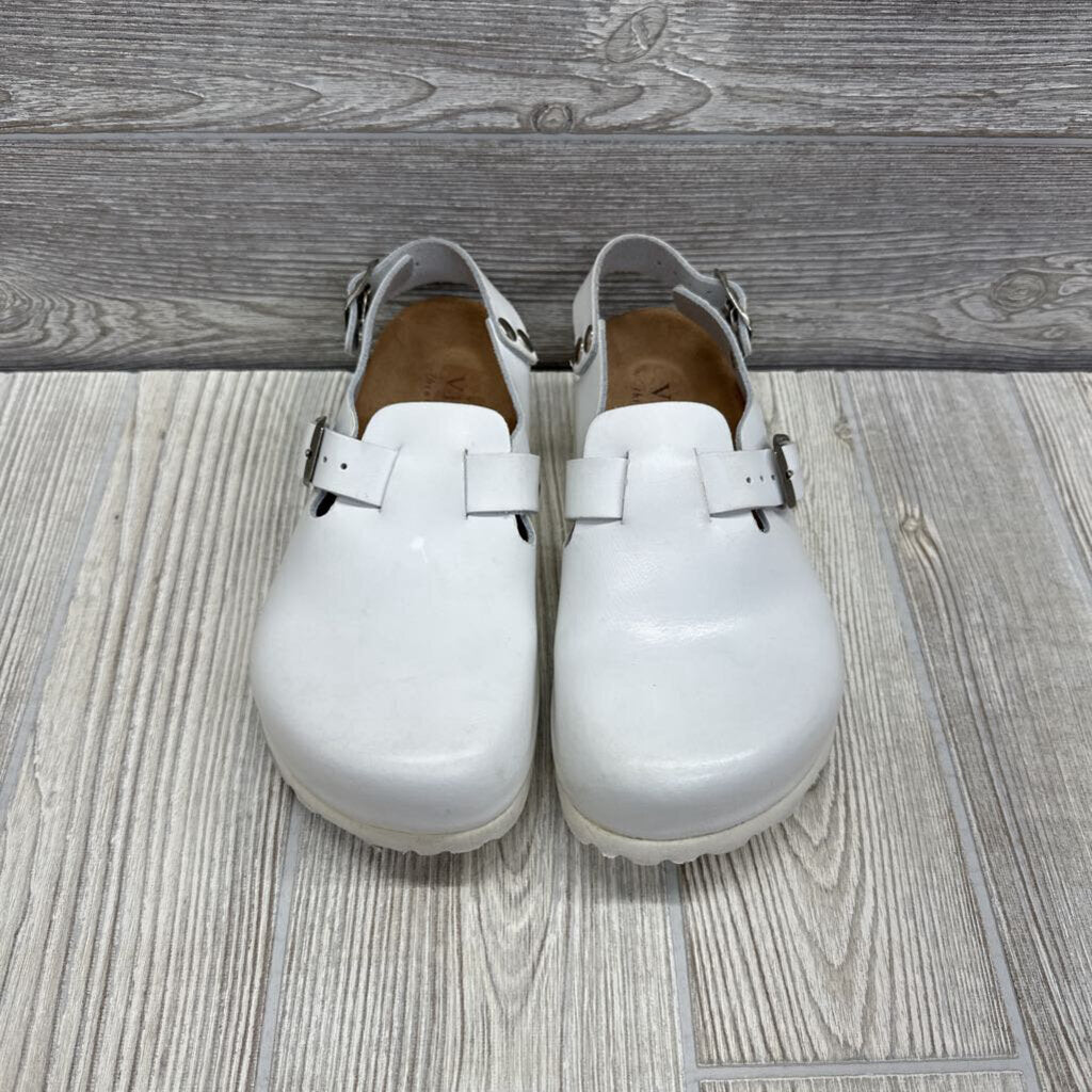 Leather Clog Shoes W/ Strap