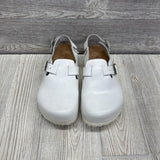 Leather Clog Shoes W/ Strap