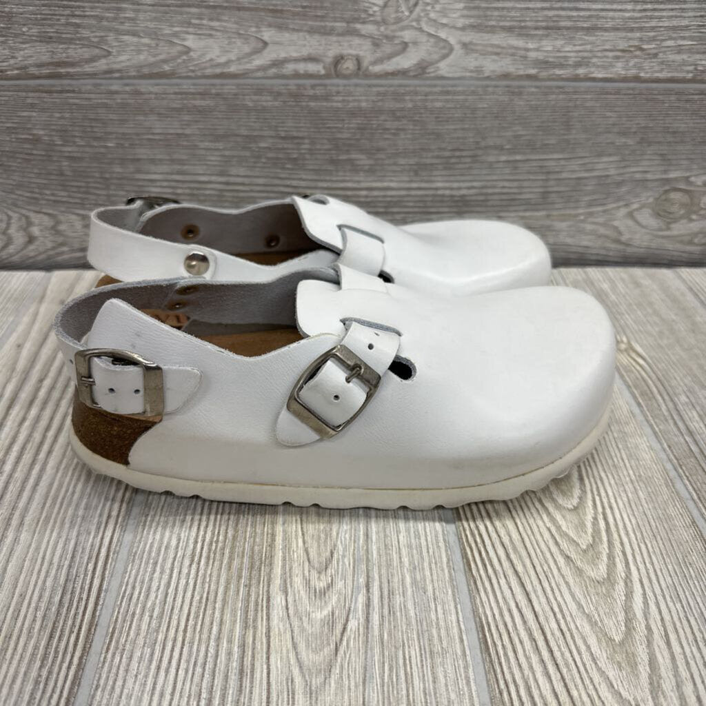 Leather Clog Shoes W/ Strap