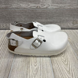 Leather Clog Shoes W/ Strap