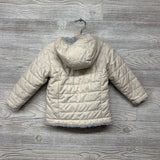 Reversible Mossbud Swirl Coat W/ Hood