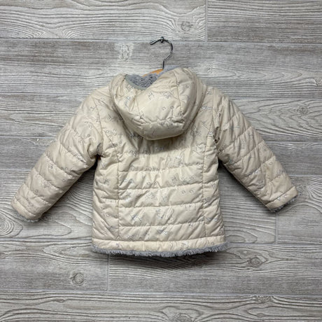 Reversible Mossbud Swirl Coat W/ Hood