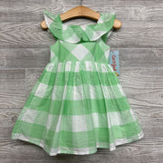 NEW Gingham Dress Ruffle Neckline