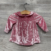 Velour Dress Scallop Collar