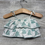 Bamboo Cropped Tank Top & Skort Printed Poms