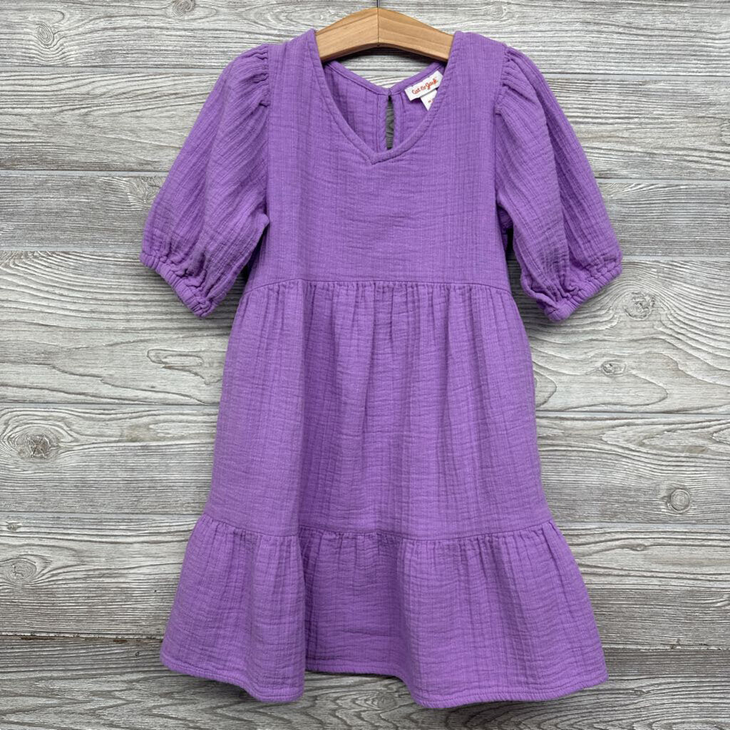 Tiered Puff Shoulder Dress