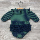 LS Flutter Sleeve Romper Stripes