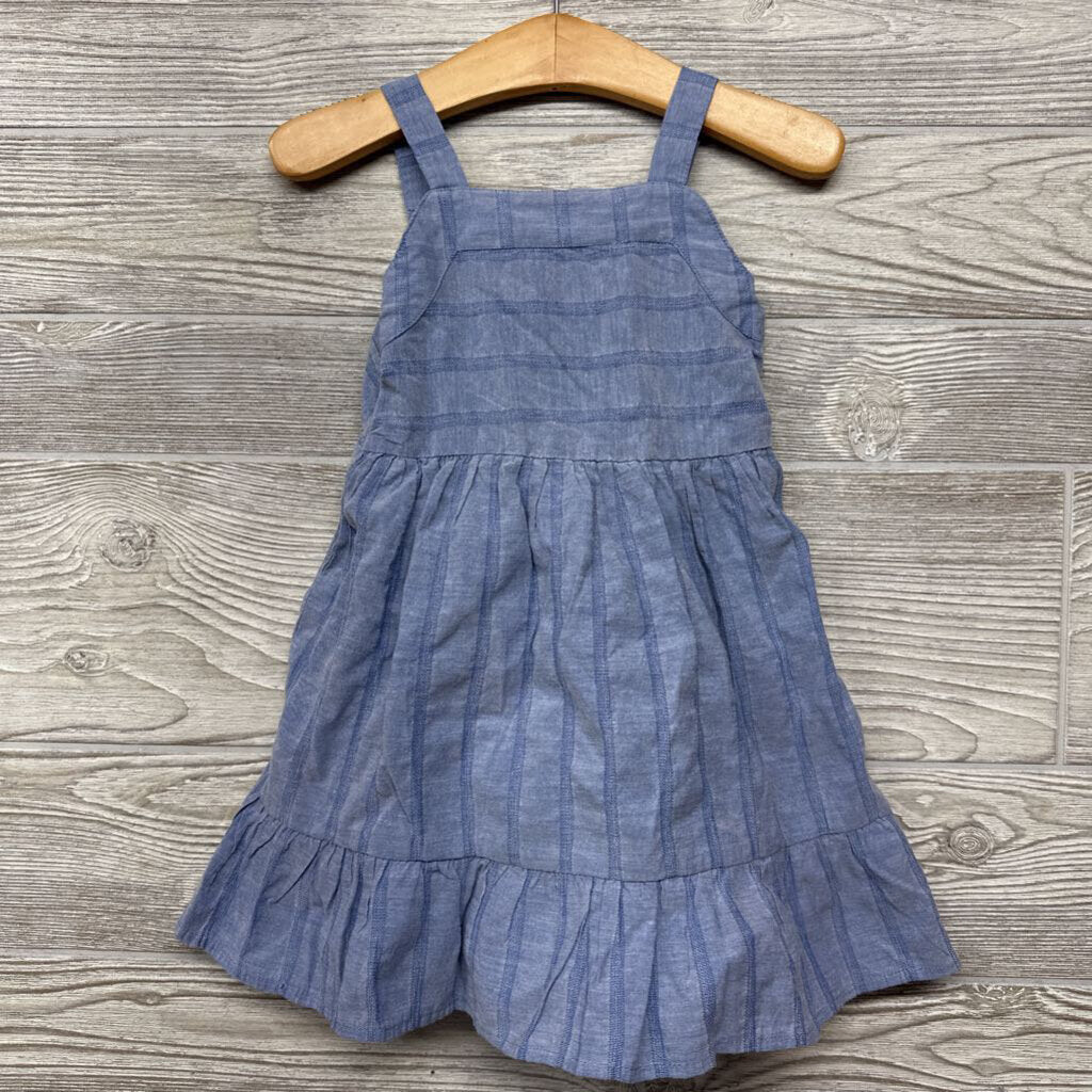 Chambray Tank Dress Stripes