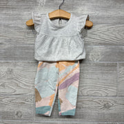 Flutter Sleeve Bodysuit & Leggings Printed