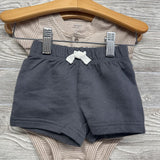 Nw/oT Henley Bodysuit Stripes & Shorts