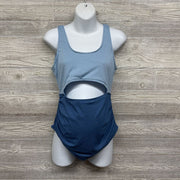 Ribbed Swimsuit Cut Out Front & Back