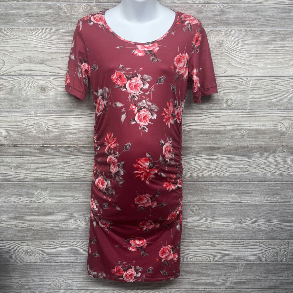 Ruched Dress Flowers