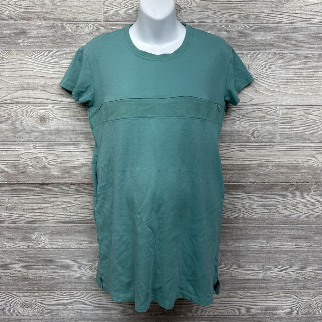 Nursing T Shirt Dress W/ Zipper*